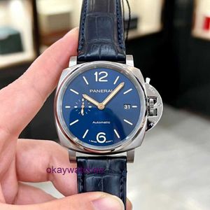 Pannerai assistir designer de luxo Peina Hai Lu Mino du er PAM00927 MENCH MECÂNICO AUTOMÁTICO RELISTA 42MM