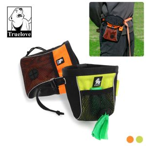 Füttern von Truelove tragbare Reisehundzubehör -Accessoires Beutel Reflexion Haustier Training Clipon Beutel Beutel Easy Storage Back Bag Poop Bag Spender