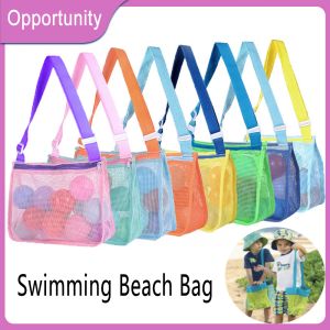 Bags Swimming Large Beach Bags Protable Mesh Backpack Outdoor Waterproof Kids Toys Storage Bags Women Cosmetic Makeup Bag For Towels