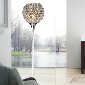 Golvlampor Modern Crystal Lamp Suppore LED E27 SCONCE Foyer Shade Hemdekor