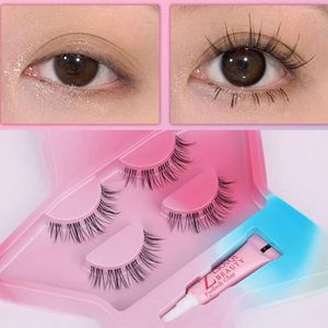 Falsche Wimpern schärfen natürlicher DIY Kleine Teufel Dünn flexibler Kabel transparenter Stiel