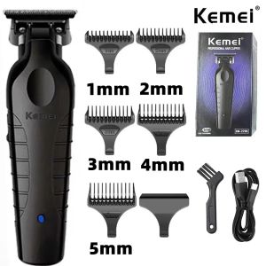 Clippers Kemei KM2299 Herrhår Clipper Professional Electric USB Laddningsbar Barber Trimmer Men's Electric Hair Clipper