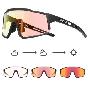Okulary przeciwsłoneczne Kapvoe fotochromowe okulary rowerowe UV400 MTB Clear Mountain Rower Transition Rowerss dla mężczyzn kobiety Sport okulary