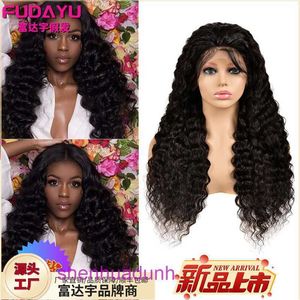 Deep wigs human hair wig front lace real person female headband