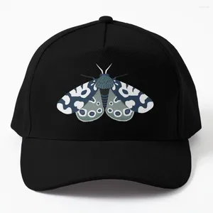 Ball Caps Mod Moths In Navy And Gray Baseball Cap Vintage Hat Cute For Women Men's