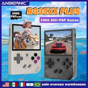 Jogadores 256g Anbernic RG35XX Plus Novo Novo Jogo de Mão Retro Player Player 5G WiFi Console Suporte