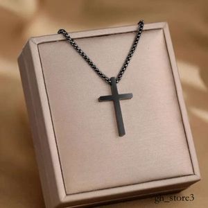 designer jewelry Tiffanyjewelry Necklace Pendant Necklaces Cross Streetwear Grunge Y2K Pendants Male Chains Christian Choker Steel Necklace for Women Tiffanyri