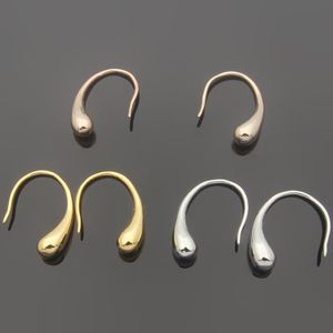 Lettera T Tipo di gancio a goccia liscia Trade straniera T-bobina tierta, semplice, alto senso degli orecchini di nicchia
