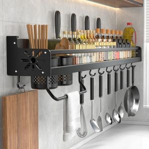 Racks Spice Rack Organizer Wall Mount Hanging Seasoning Organizer Shelf Storage Serving Organiser för köksskåp eller dörr