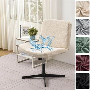 Sandalye kolsuz ofis masası slipcover su geçirmez streç jacquard vanity döner kapak orta arka geniş koltuk bilgisayar kasası