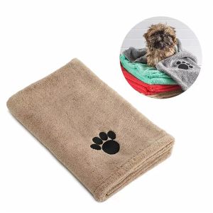 Ręczniki Szybkie psa i ręczniki dla kota Miękkie ręczniki z włókna Waterabsorbent Ręcznik Dogodne sprzątanie.