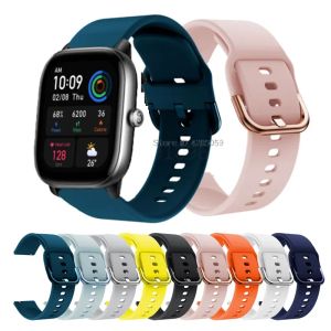 Устройства Smart Watch Band для Amabfit GTS 4 Силиконовый запястье ремешок для Xiaomi Huami AmaMfit GTS4 Mini GTS2 GTS2E BIP U/S U Pro Bracelet