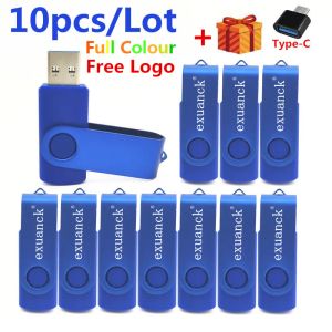 Sürücüler Özel İş Kullanımı Toptan USB Stick 10pcs USB Flash Drive 32GB 64GB Ücretsiz Kargo 16GB Pen Drive 8GB 4GB Başparmak Sürücü