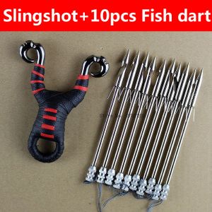 Tillbehör Kraftfulla Slingshot Fiskejakt Suit Pro Fish Shooting Arrow Catapult Outdoor Launcher eller Exakt utomhusfiskjakt