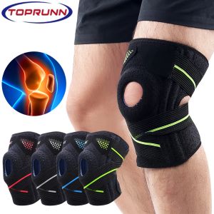 Podkładki Toprunn Sports Compression Knee Brace Szybki suchy żel żel podkładki kolanowe do stawu otworu stawu obrońca kolanowa