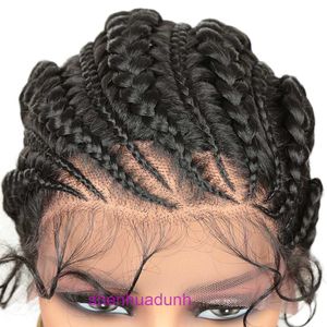 Wig synthetic braid headband with front and back lace 1B natural black wig dirty