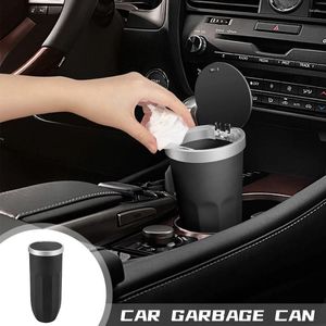 Interior Accessories Car Garbage Can Mini Trash For Leakproof Vehicle Automotive Cup Holder Small Bin