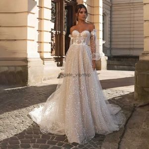 Lace Applique Brautkleider Eine Linie muslimische Brautkleider Dubai Arabischer Naher Osten Frauen Hochzeitskleider Braut Kleider