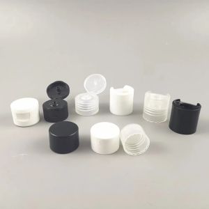 Ternos no atacado 100 x 20mm 24mm Branco preto Clear tampa de tampa de dispensação Snap Top Top Coln Caput Somente Use apenas para 20/410 24/410