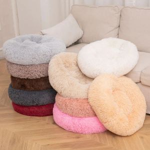 Tappetini super morbido per cani rotondo in lavabile lungo divano per gatto peluche per cane chihuahua cestino per cane da pet letto di pet hondenmand dropshipping VIP Link