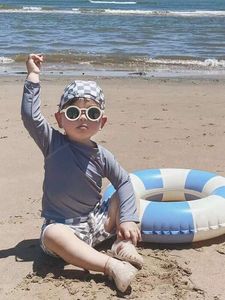 Children's Swimsuit for Boys, New Baby Split Long Sleeved Quick Drying Beach Vacation Swimming Bikini for Small and Medium-sized Children