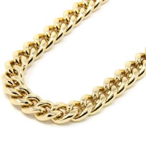 Collane di alta qualità pesante 10 mm Catana collana catena 24k oro piena gioielli di moda piena collane a catena cubana per maschio