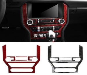 För Ford Mustang Carbon Fiber Carstyling Stickers and Decals Central Control Panel Interior Trim Cover 20152020 Accessories9678544