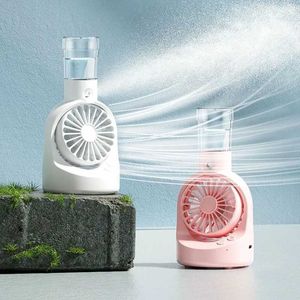 Other Appliances Handheld desktop fog fan USB charging cooler with spray bottle suitable for home and outdoor humidifier fan J240423
