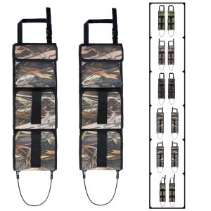 Bolsas Bolsas de carro traseiro traseiro Racks de pistolas automotivas Rack de suporte para pistola para rifle/espingarda caça tática Carro dobrável Backseat Sling Rack