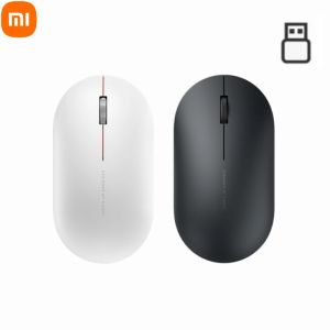 Ratos xiaomi mouse sem fio 2 mouses portáteis 1000dpi 2.4GHz wi -fi link mouse óptico para MacBook Notebook Laptop Mini Mouse