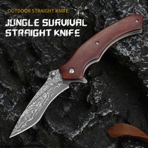 高硬度屋外折りたたみナイフ、EDCポータブルポケットナイフ、鋭いフルーツナイフ、多目的ハイキングナイフ、サバイバルナイフ