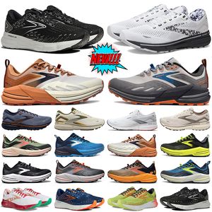 Brooks Running Shoes Men Men Men Designer Ghost 15 Glicerina GTS 20 Cascadia 16 Branco Black Hawaiian Ocean Mens Womens Treinadores Esportivos ao ar livre Tides 36-46