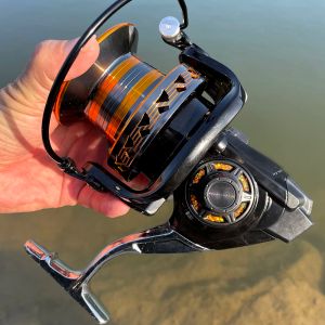 Accessories Ocean Fishing Reel 9000 10000 12000 Metal Spool Rock Arm Max Drag Power 20 30 Kg Big Spinning Reel Sea Fishing