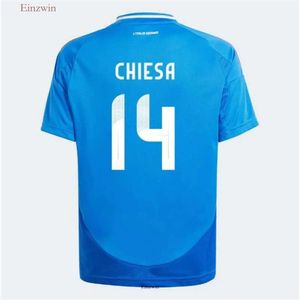 23/24 Italia Chiesa Soccer Jerseys 2023 Itália Belotti Verratti Barella Pellegrini INSIGNE imóvel Lorenzo Zaniolo Jorgno Kit Kit Uniforme de futebol 866