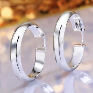 Earrings fashion 925 Sterling silver Round women lady beautiful wedding High quality Earring Jewelry factory price free shipping