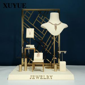 Necklaces New jewelry window display props necklace display stand earrings jewelry stand neck window display props