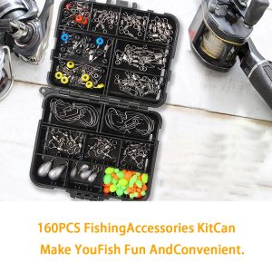 Accessories Fishing Tackles Set Replacing Fittings Outdoor Jig Accessory Fish Sinkers Angling Kit Accessories with Storage Box