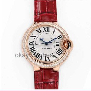 Diarfy działające automatyczne zegarki Carter Tong Liya Jingtian w tym samym stylu Blue Balloon Series Mechanical Watch Women Rose Gold WJBB0033