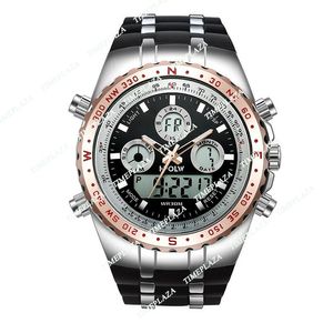 2024 Men's Luxury Analog Digital Quartz Watch New Brand HPOLW Casual Watch Men G Style Waterproof Sports Military Shock Watches