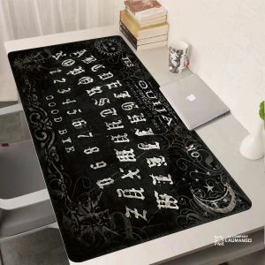 Ouija tahtaları XXL Mouse Pad Oyun Aksesuarları Klavye Masası Mat Bilgisayar Büyük Masa Halı Pc Oyuncu 900x400 Siyah Mousepad Mats