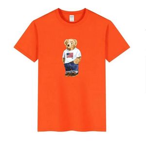 デザイナーTシャツ2024ブランドベアポロシャツメンズTシャツデザイナーシャツスポーツ夏コットンファッションメンズ女性ティーブラックホワイト服347