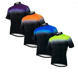 Гоночные куртки Pro Team Cycling Jersey Tops Mens Summer Bicycle Maillot дышащий MTB одежда для велосипедов с коротким рукавом Ropa Ciclismo Green