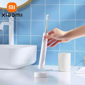 Heads Xiaomi Mijia T301 Electric Sonic Tandbrush USB -laddare laddningsbar för vuxen vattentät elektronisk tandborste blekande tänder