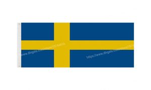 Sverige Flags National Polyester Banner Flying 90 x 150cm 3 5ft flagga över hela världen över hela världen kan anpassas3406087