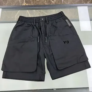 Mäns shorts 2024 Summer Streetwear Korean Style Black Cargo Breattable Valentine's Day for Man