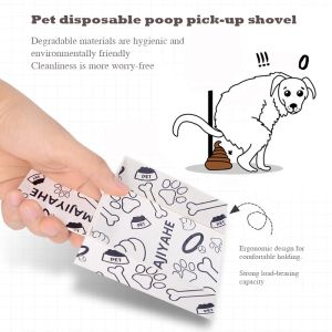 Bags Graffiti pet poop bag Dog Cat outdoor disposable poop pickup shovel Environmental Protection Convenient Good things Accessories