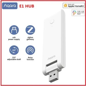Control New Aqara E1 Hub Zigbee 3.0 USB Smart Gateway Aqara Hub Wireless Zigbee Connect Remote For Mijia Mi home Apple Homekit Control