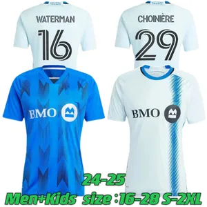 2023 2024 2025 Jerseys de futebol de Montreal afetam Coccaro Yankov duque Ruan Waterman Choniiniere Piette 24 25 Jersey de futebol Men e camisa infantil