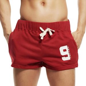 Seobean Men Shorts casuais algodão respirável Fitness Sport Sport Mens Bottoms Summer Home Lounge Gym 240416