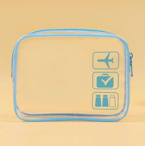 PVC Beauty Cosmetic Bag Großkapazität Tragbarer Reisebeutel transparent wasserdichte Waschbeutel persönlicher Hygiene-Beutel